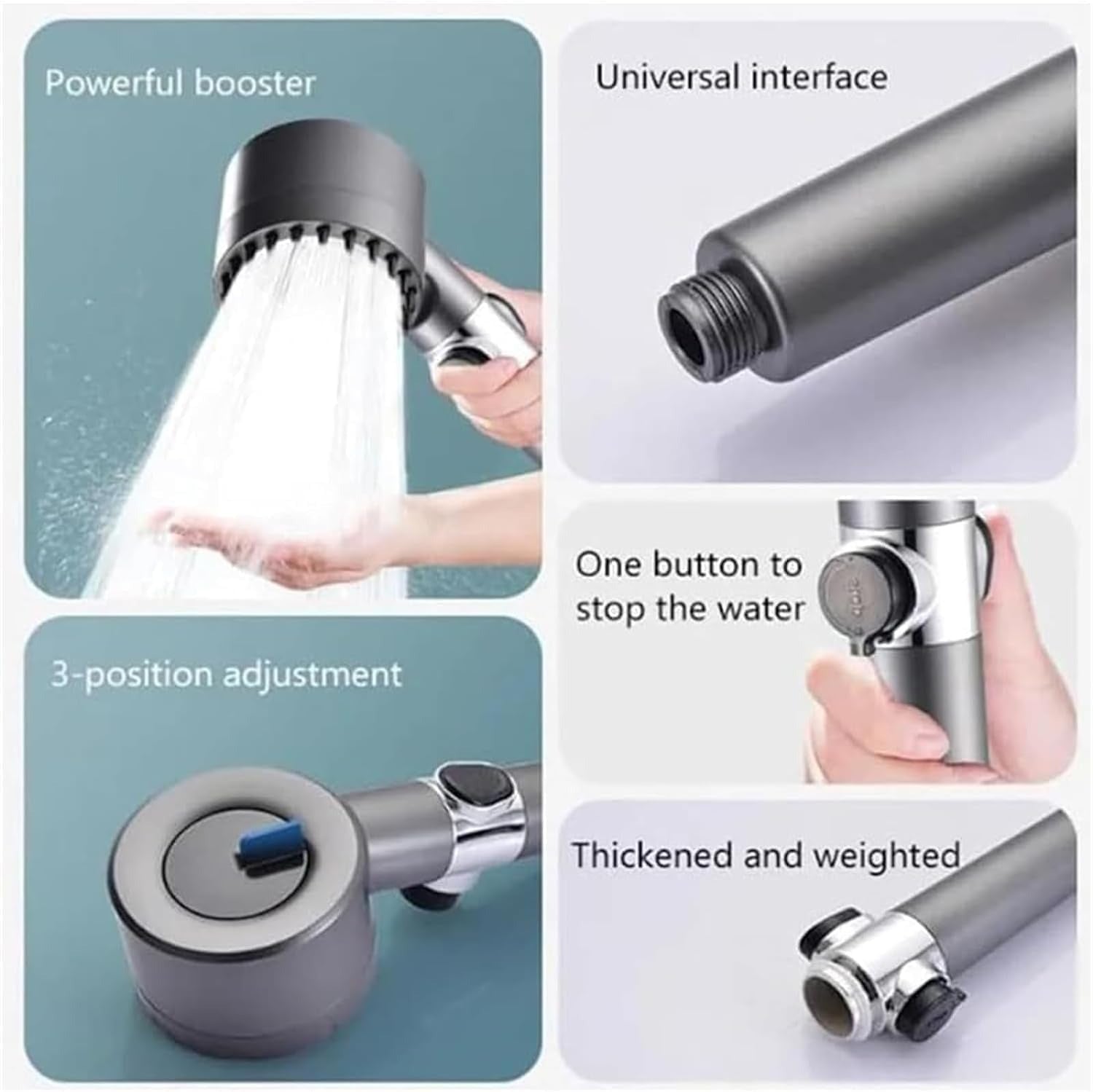 Multifunctional Scalp Massage Shower Head
